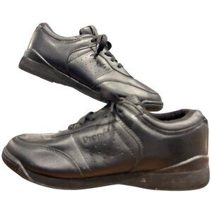 Propet Lifewalker Black Leather Lace Up Walking Comfort Shoes Womens 8 D Wide